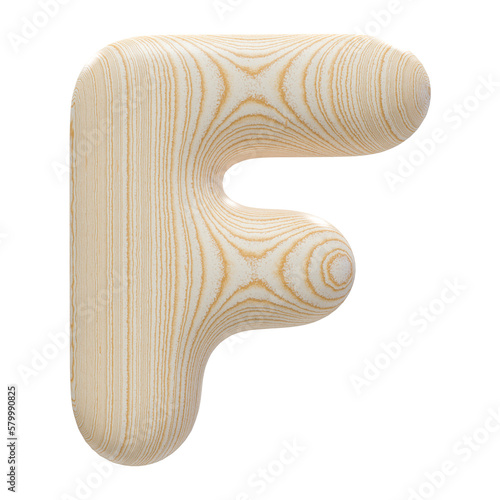 3d Letter F Font Wood