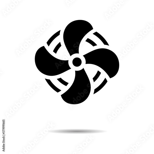 Heating unit vector icon