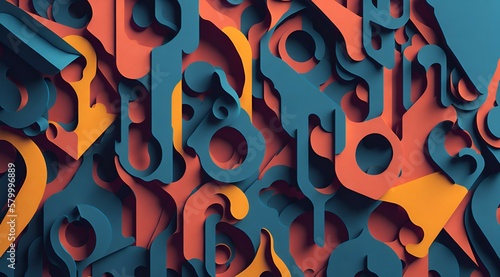 abstract background, wallpaper, 3d shapes