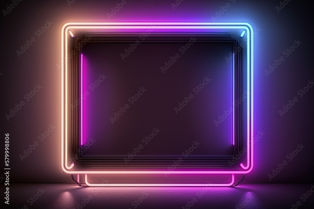 Bright Fluorescent Lamp Frame with Modern Design Bright Fluorescent Lamp Frame with Modern Design
