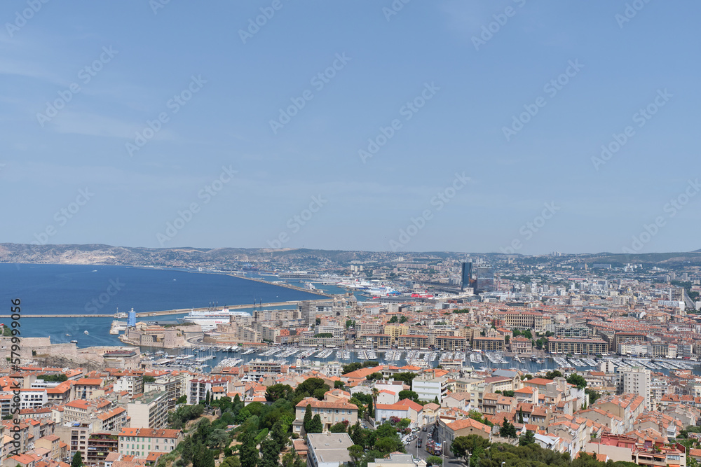 views of the city of Marseille. France