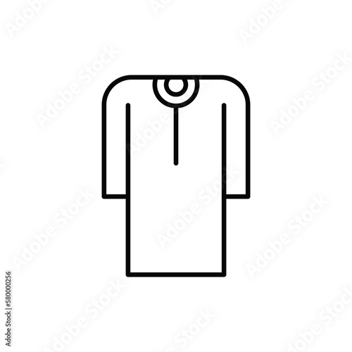 male Islamic dress. outline icon