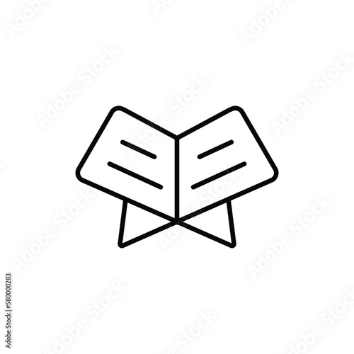 holy quran icon. outline icon