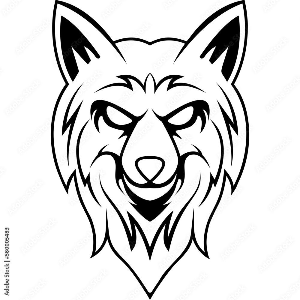 Obraz premium husky animal character mascot sport team badge