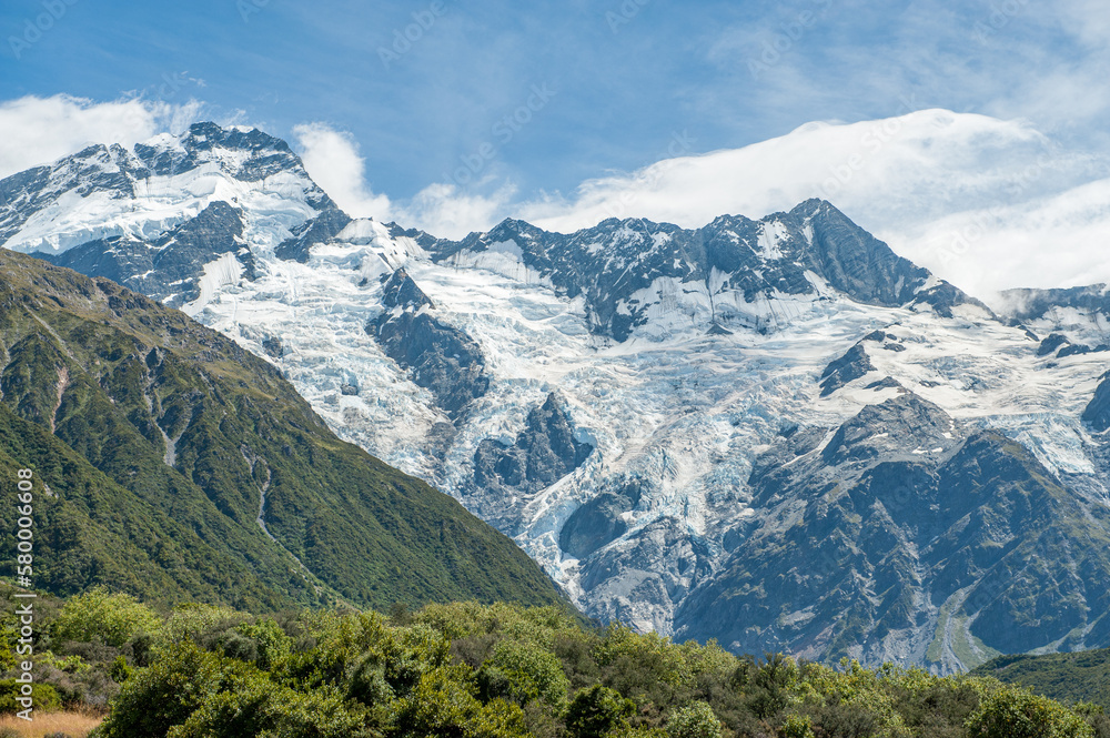 Fototapeta premium Aoraki / Mount Cook National Park and MacKenzie Country, South Island, New Zealand