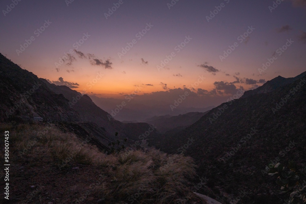 the natural  mountains in taif saudi arabia