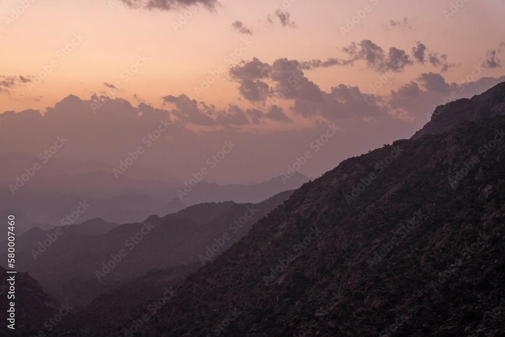the natural  mountains in taif saudi arabia