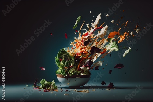 Exploding fruit salad © oleksandr.info