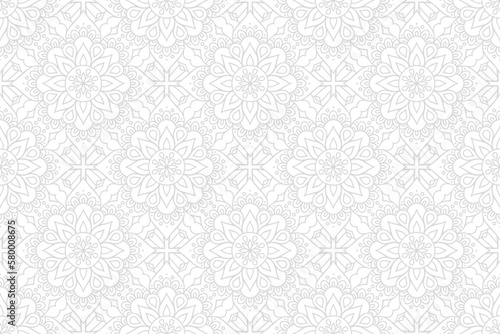 white lace seamless pattern