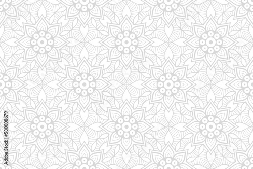 white lace pattern vector