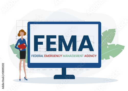 FEMA - Federal Emergency Management Agency acronym, concept background