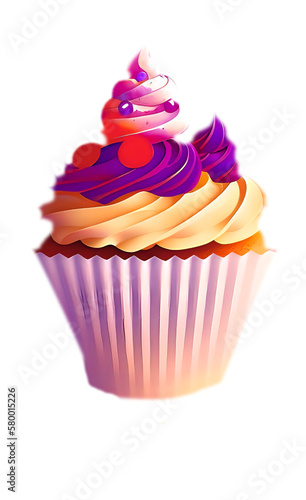 Cupcake created with Generative Al technology