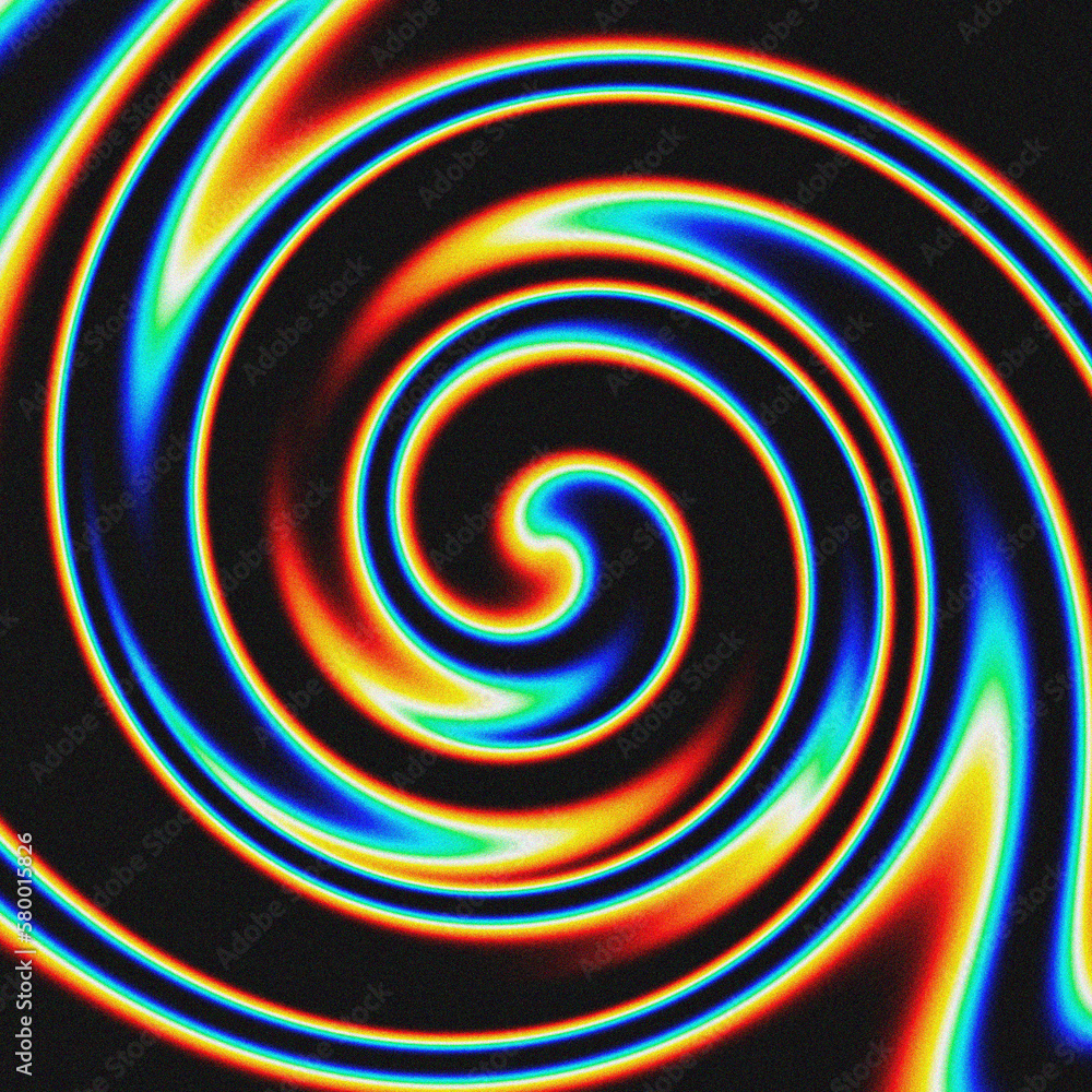 Fototapeta premium Abstract colorful silk wave blurred grainy gradient background texture