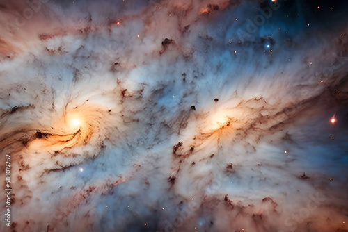 Deep-space background presents a mesmerizing view