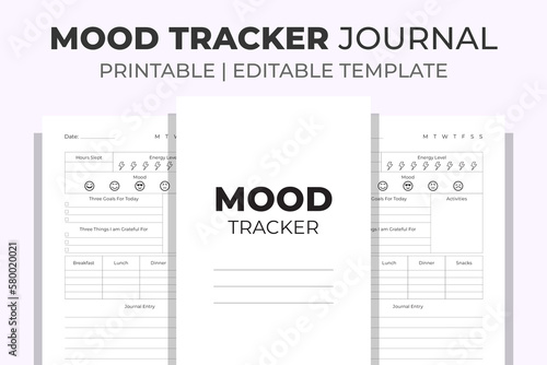 Mood Tracker Journal KDP Interior