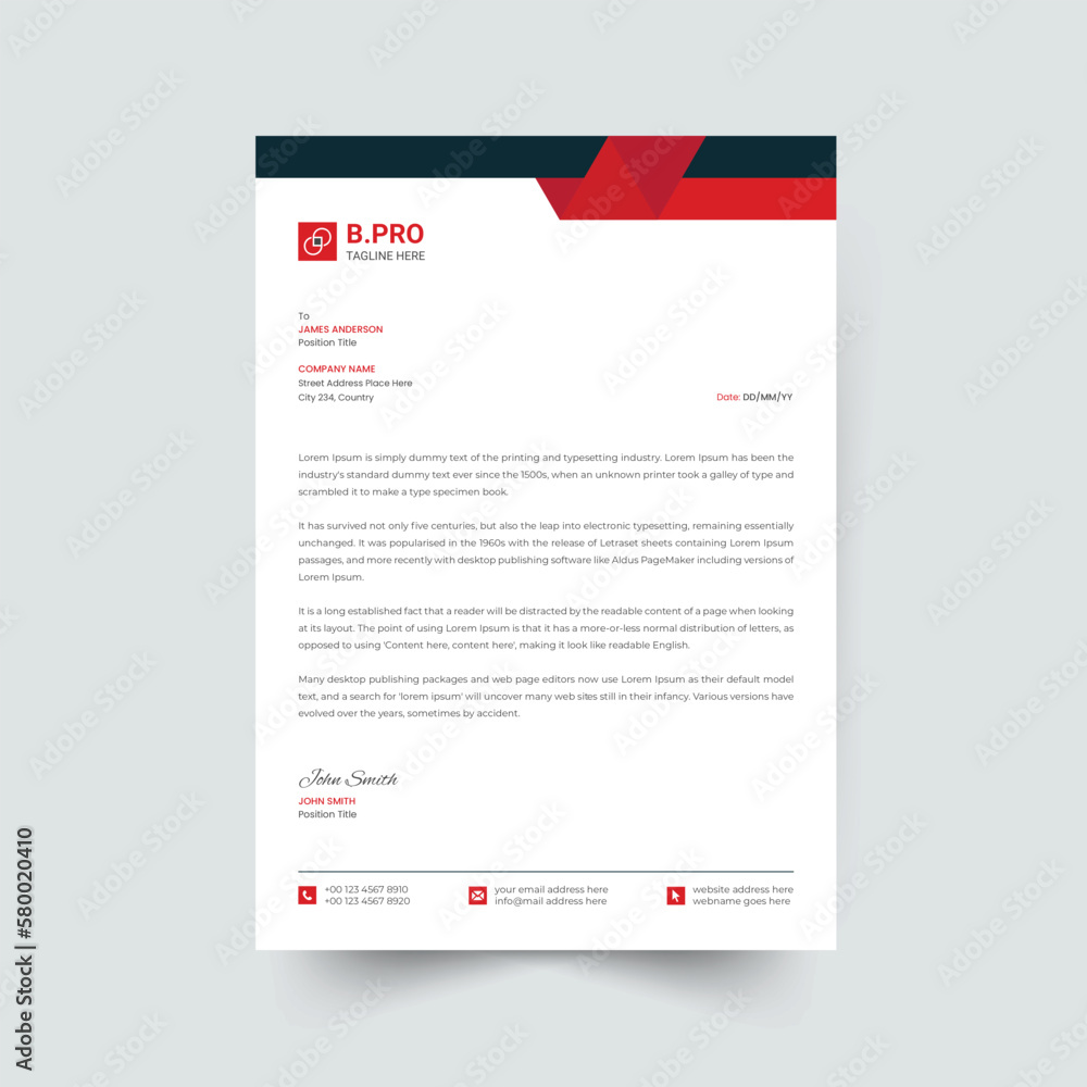 Abstract Corporate Business Style Letterhead Design Vector Template For Your Project. Simple And Clean Print Ready Design, Elegant Flat Design Vector Abstract Corporate Business Style Letterhead Design Vector Template For Your Project. Simple And Clean Print Ready Design, Elegant Flat Design Vector