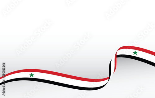 illustration vector graphic syria flag background photo