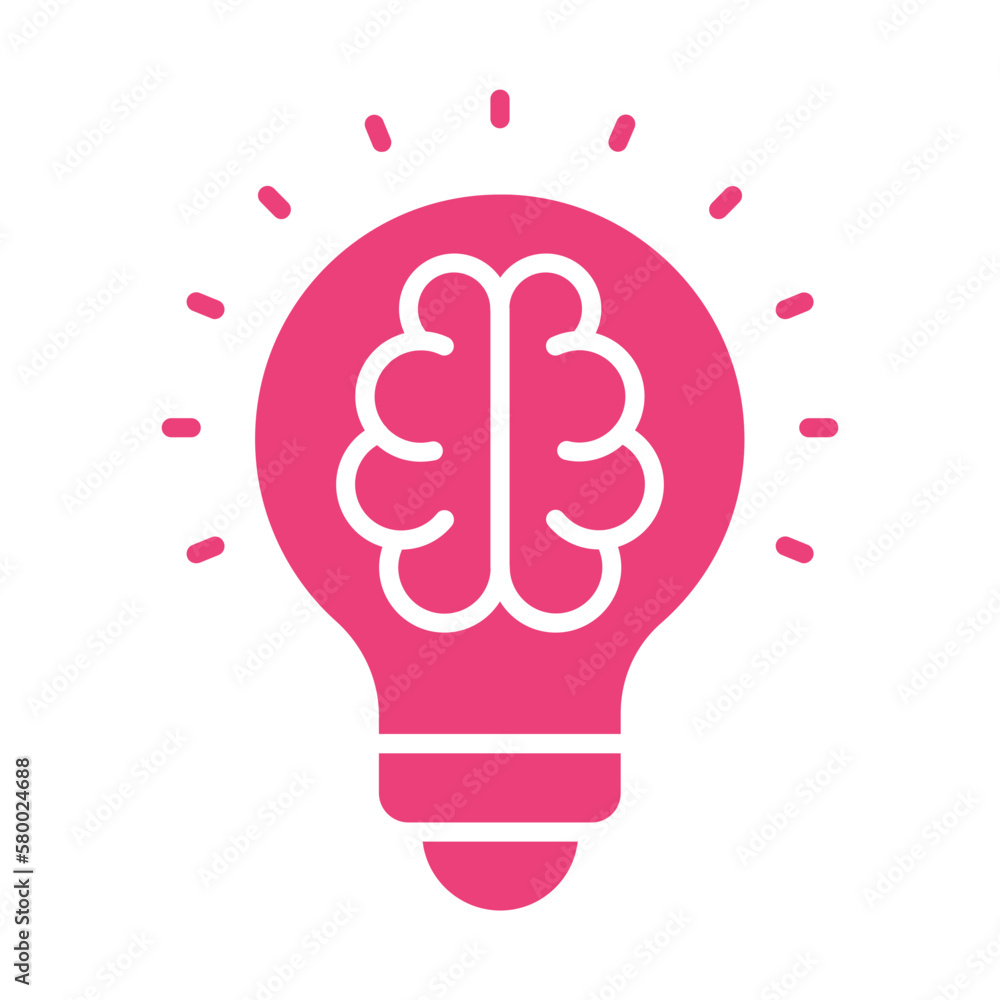 Fototapeta premium Creative Thinking Icon