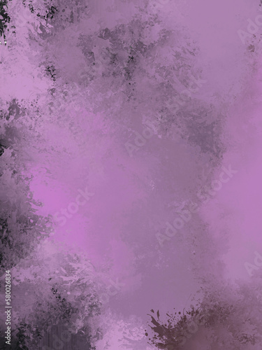 light pink black smokey grunge watercolor splatter background. Brushed texture, grunge background. 
