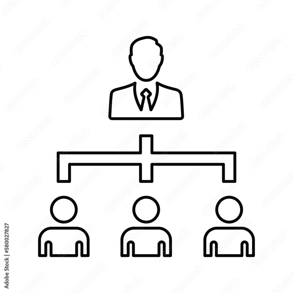 Office Structure icon. Line icon, outline symbol. Office Structure icon. Line icon, outline symbol.