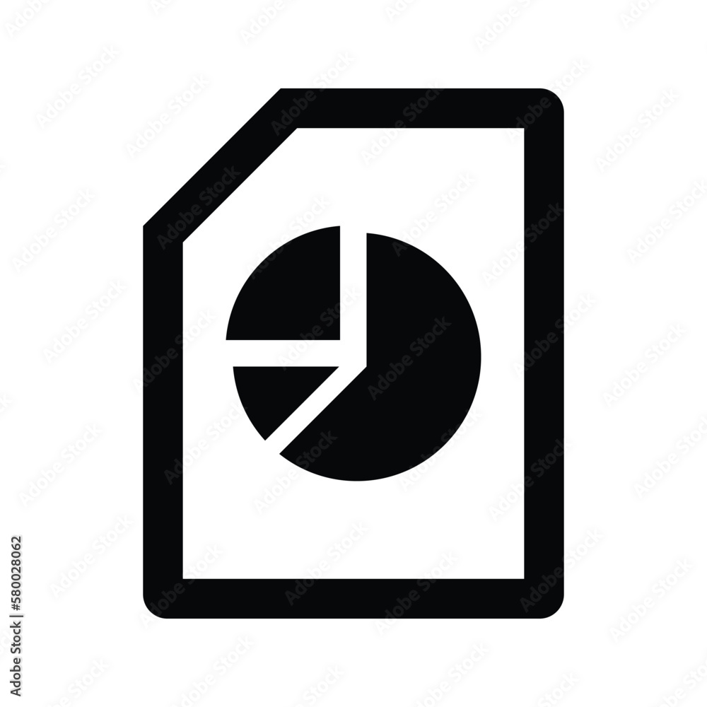 Pie Chart Report icon. Simple vector graphics. Pie Chart Report icon. Simple vector graphics.