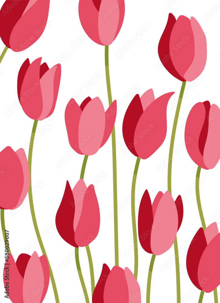Background with pink tulips .Eps 10 vector Background with pink tulips .Eps 10 vector