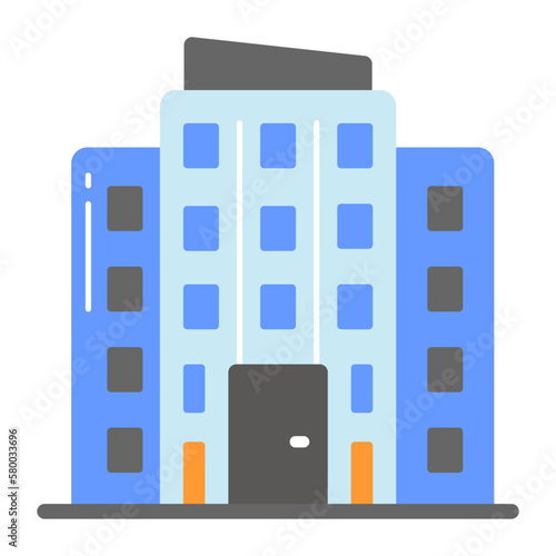 Building vector design, editable vector of office building