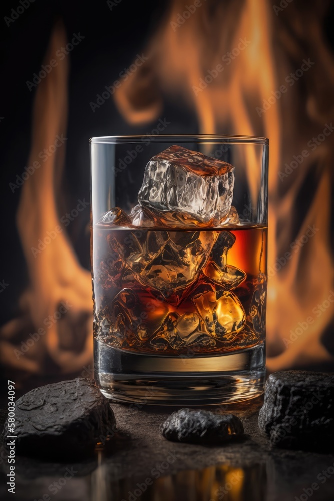 a glass of pure malt whiskey a glass of pure malt whiskey