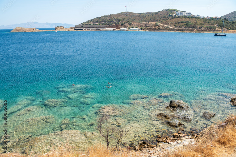 Coastline in Datca resort town of Mugla province of Turkey. Coastline in Datca resort town of Mugla province of Turkey.