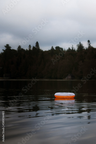 tube on the lake