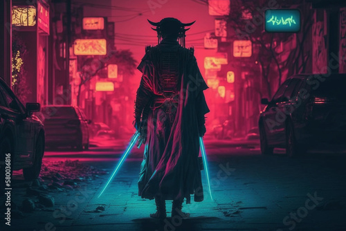 urban samurai cyberpunk