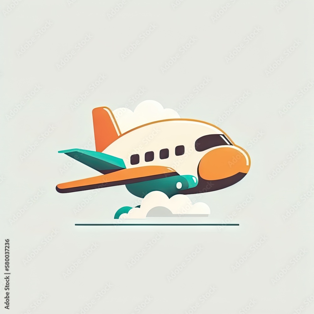 illustration of airplane illustration of airplane