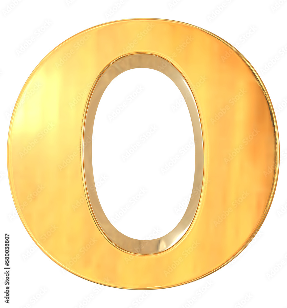 Letter Gold 3D Render Letter Gold 3D Render