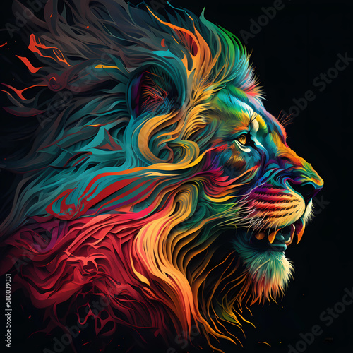 lion psychedelic