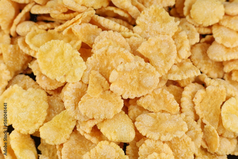 Cornflakes dry breakfast close up Cornflakes dry breakfast close up