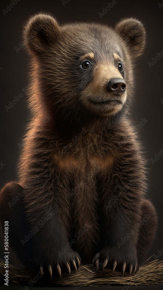 Fototapeta premium Cute funny animal comic comedy sweet natural happy