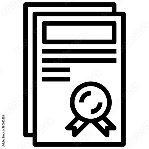 contract line icon,linear,outline,graphic,illustration