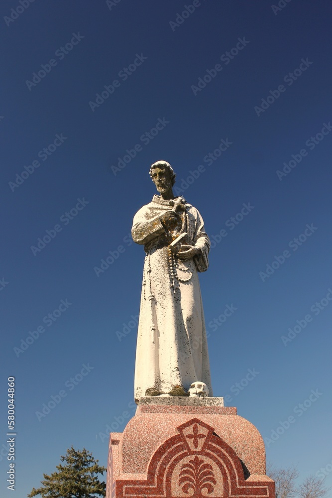 Looking up at a statue of St Joseph Looking up at a statue of St Joseph