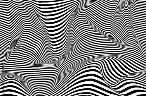 Psychedelic optical illusion background