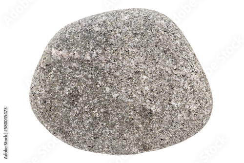 Top view of single gray pebble © Taigi