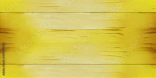 Wallpaper Mural Wooden texture. Yellow Painted old wood. Fence planks. Rustic background with space for design. ai generative Torontodigital.ca