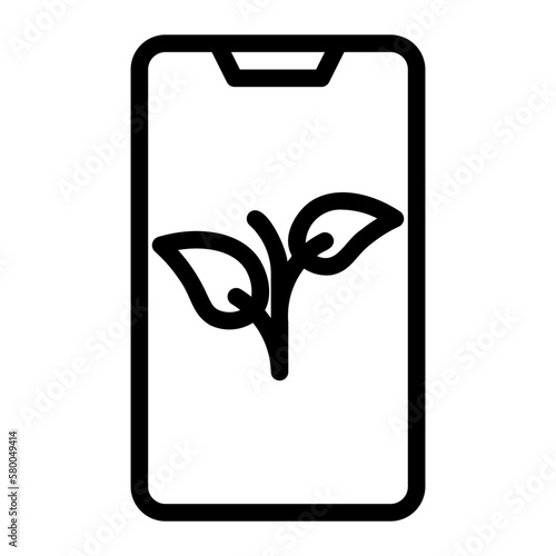smartphone line icon