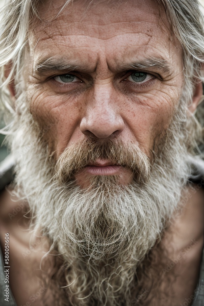 AI Soulful Struggles: Portraying the Resilience of a Mature, Long-haired, Bearded, and Emaciated Man AI Soulful Struggles: Portraying the Resilience of a Mature, Long-haired, Bearded, and Emaciated Man