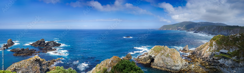 Ortigueira cliffs and atlantic ocean, Galicia, Spain Ortigueira cliffs and atlantic ocean, Galicia, Spain