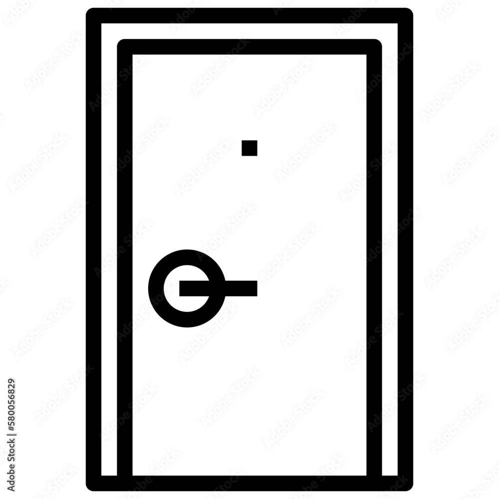 door line icon,linear,outline,graphic,illustration door line icon,linear,outline,graphic,illustration