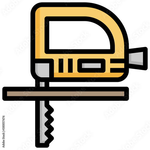 fretsaw line icon,linear,outline,graphic,illustration