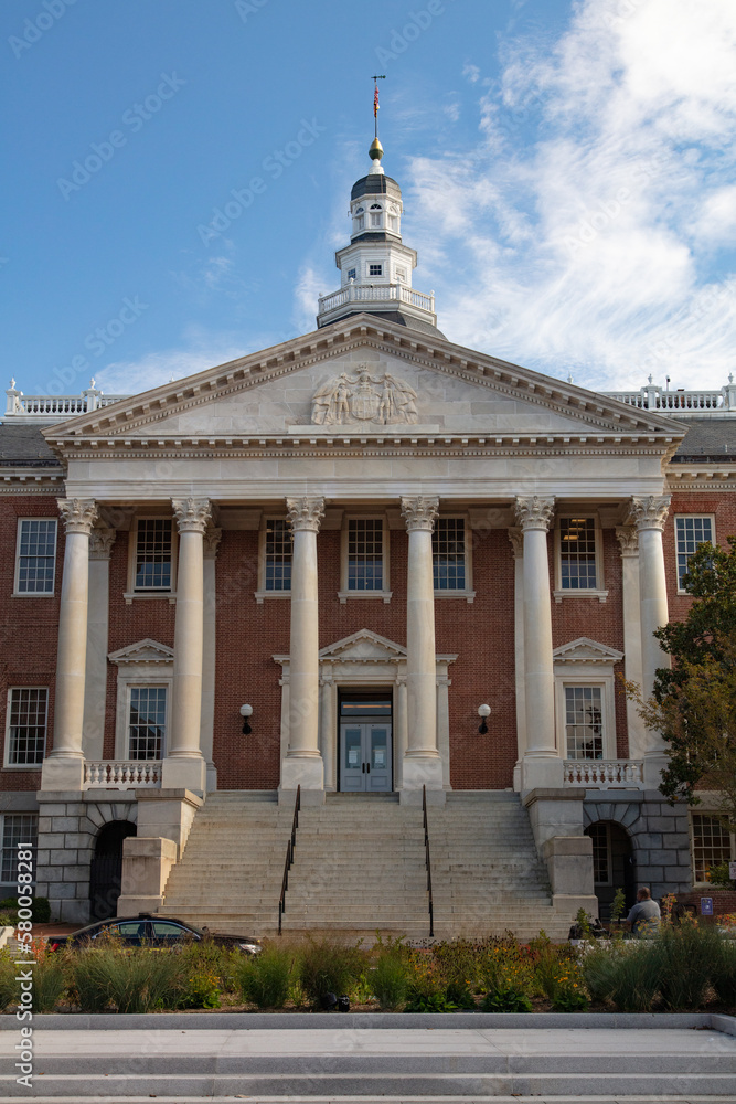 Maryland state capitol building in Annapolis, Maryland.