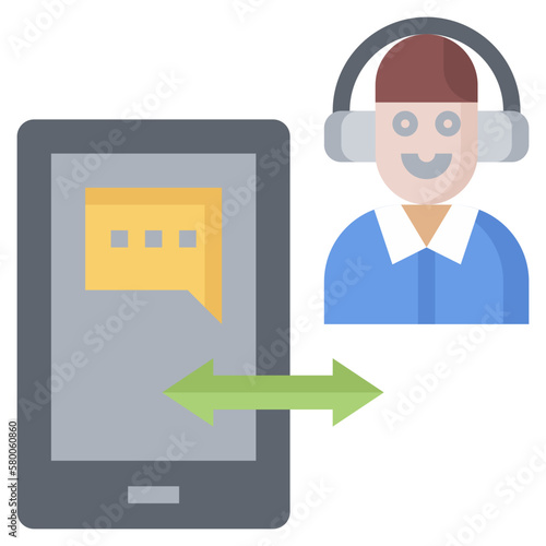 call line icon,linear,outline,graphic,illustration