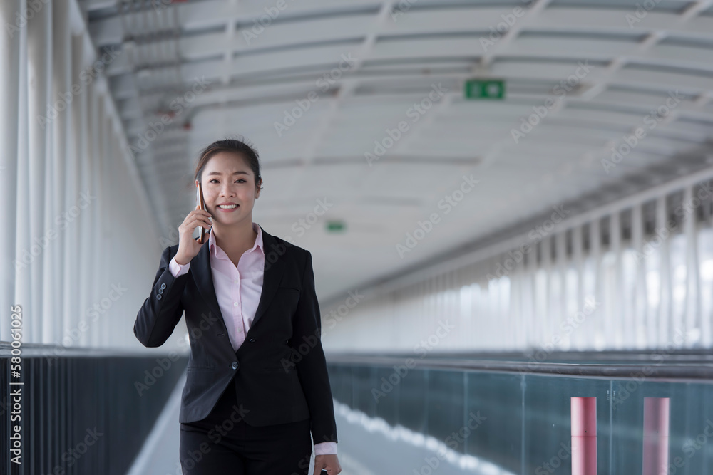 person talking on cell phone. professional business person