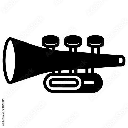 trumpet icon illustration